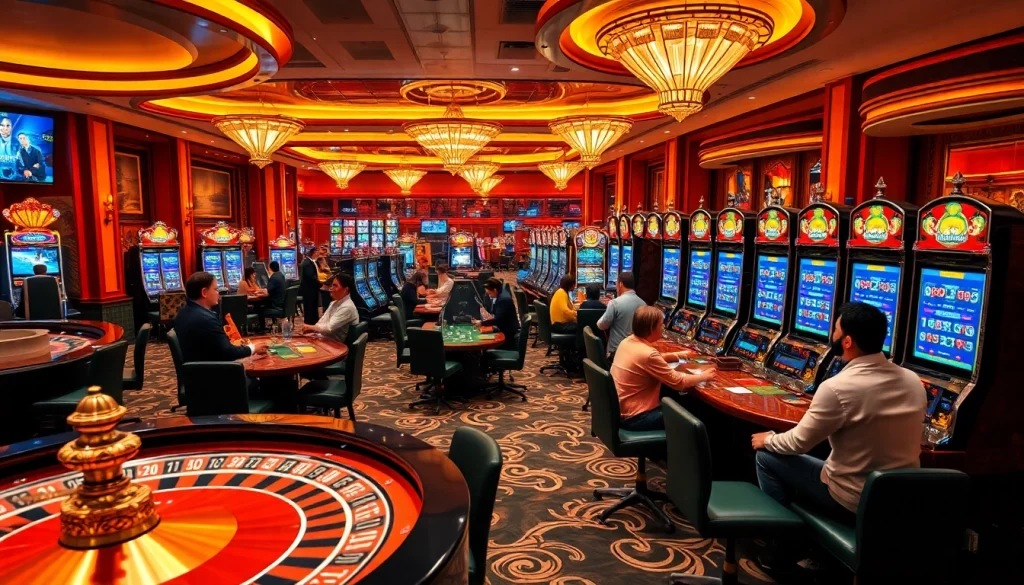 Experience the thrill of tỷ lệ kèo nhà cái with players immersed at lively casino tables.