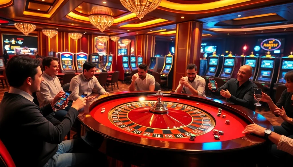 Experience excitement with red88 at a thrilling roulette table in a luxurious casino.